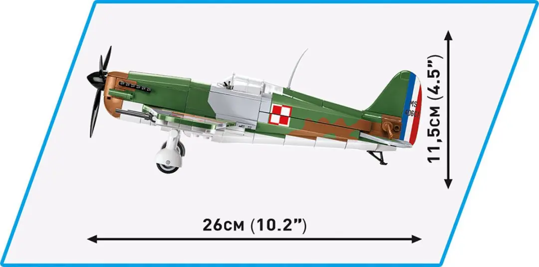 Cobi WW2 Morane Saulnier MS.406 1:32 Modelbouwpakket - 317 Onderdelen