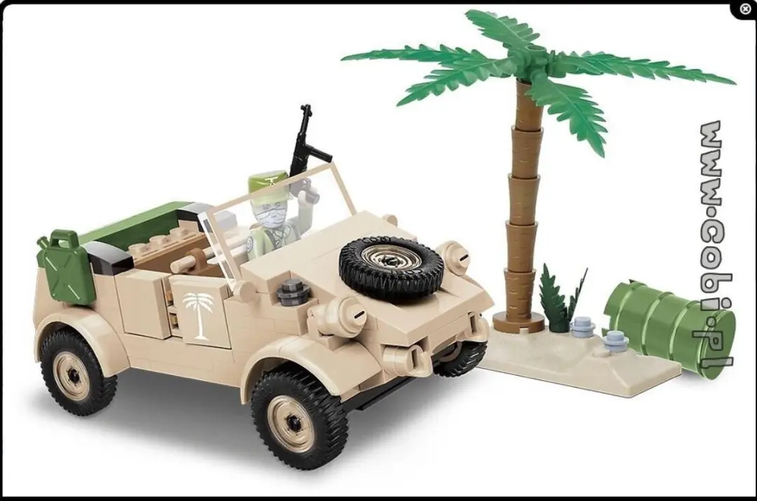 Cobi VW-82 Kubelwagen Bouwpakket - 195 Onderdelen - Beige