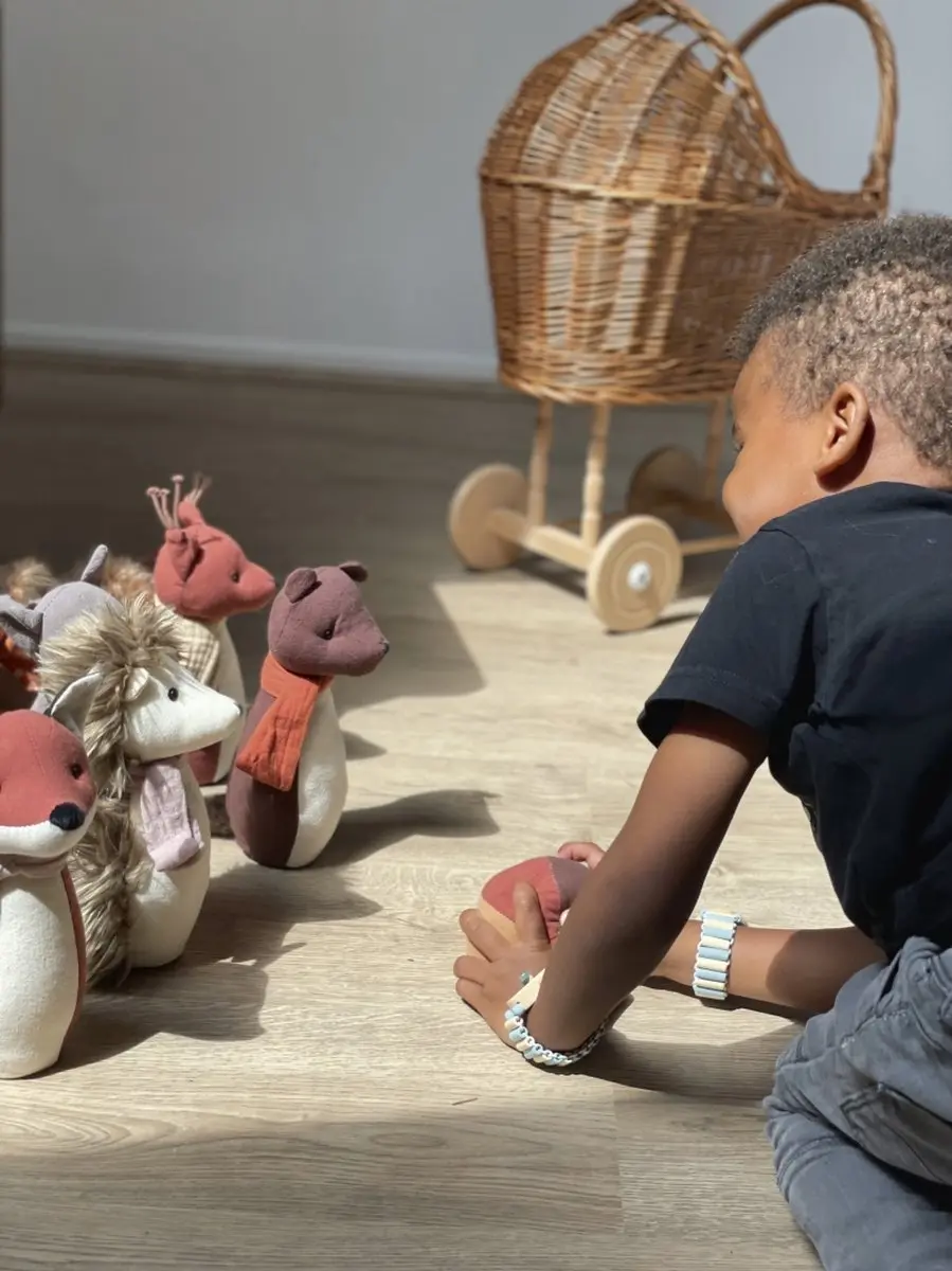 Egmont Toys Kegelspel Bosdieren - 1 Stuk - Meerkleurig