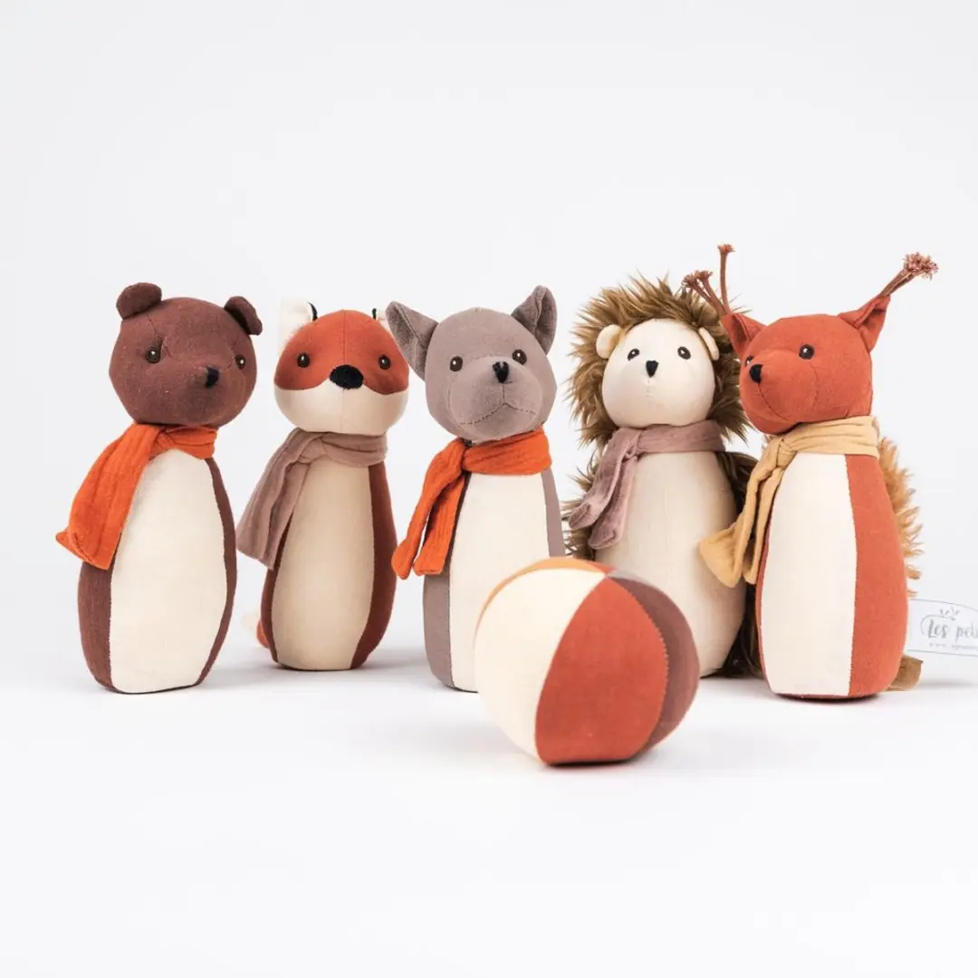 Egmont Toys Kegelspel Bosdieren - 1 Stuk - Meerkleurig