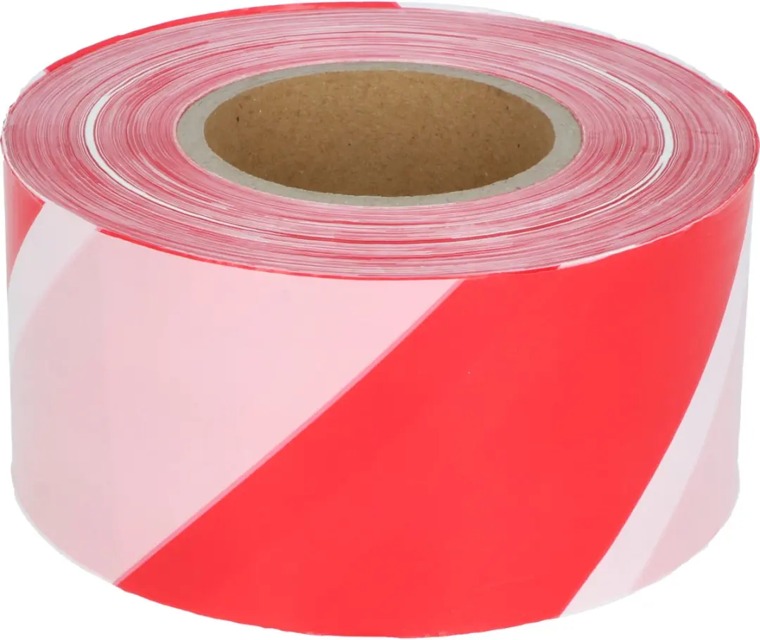 Carpoint Afzetlint 80mm x 500m - Rood/Wit