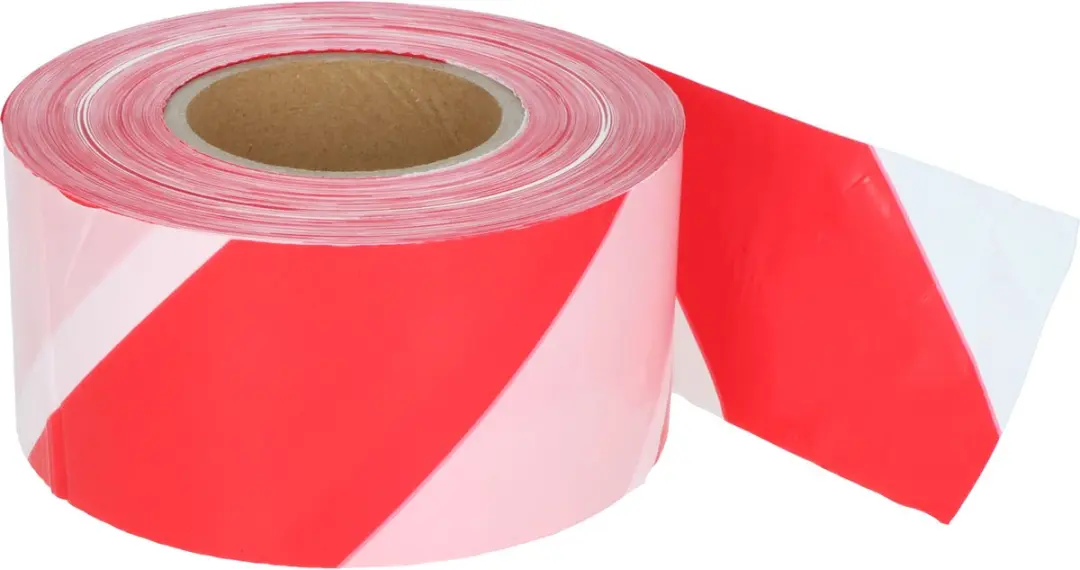 Carpoint Afzetlint 80mm x 500m - Rood/Wit