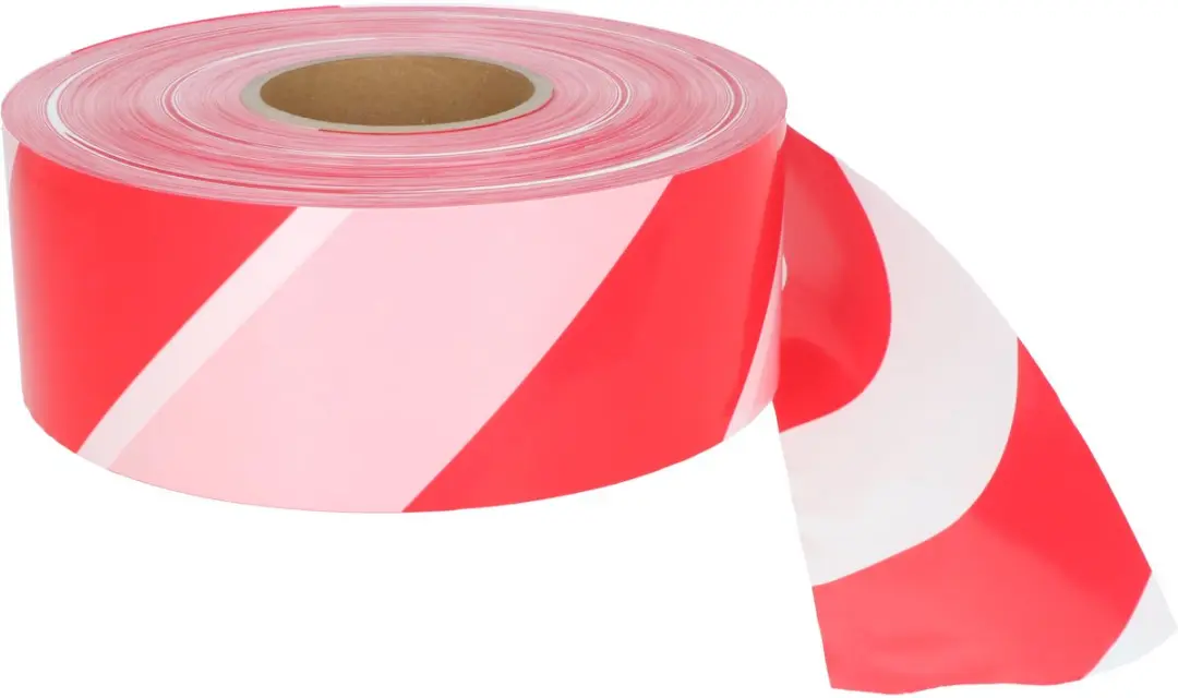 Carpoint Afzetlint 80mm x 500m - Rood/Wit