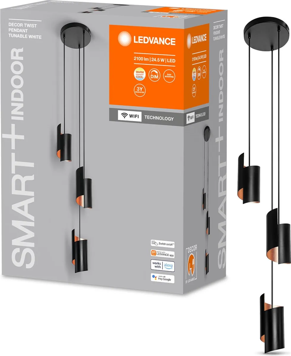 LEDVANCE SMART+ WiFi Decor Hanglamp 24,5W - Ø265cm - Wit