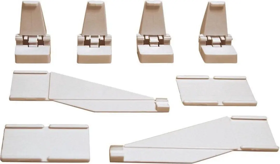 Carrera Digitaal Guardrail Mounts 20085219 - 22 Stuks - Wit