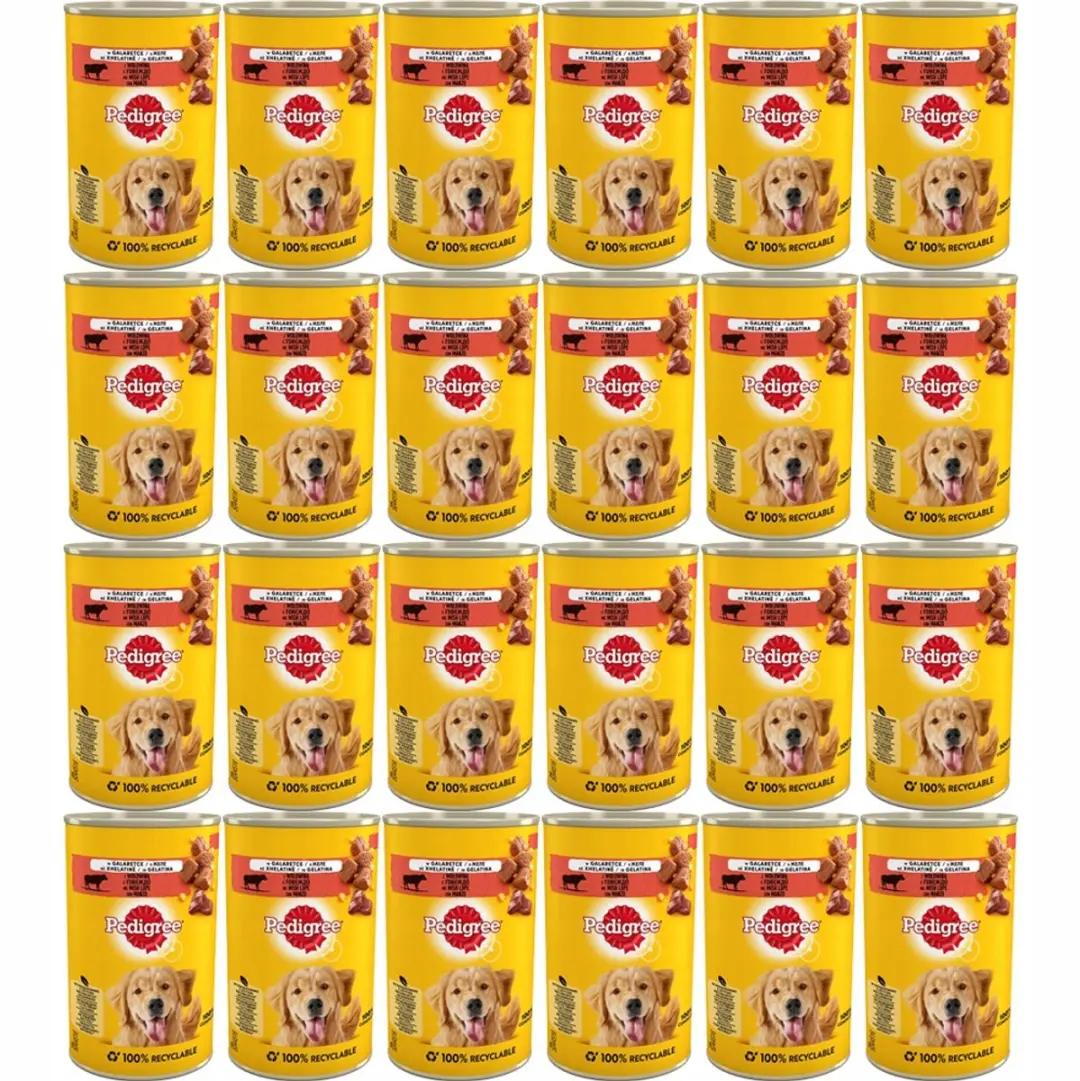 Pedigree Adult Gelei Rundvlees Hondenvoer - 24x400g