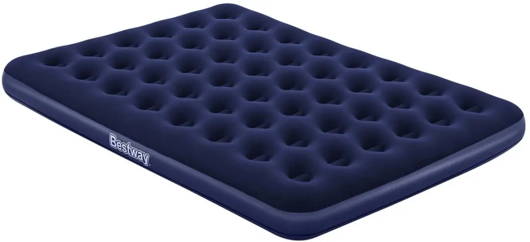 Bestway Luchtbed 203x152x22cm Blauw - Dubbels - Met handpomp