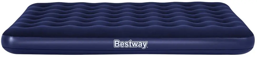 Bestway Luchtbed 203x152x22cm Blauw - Dubbels - Met handpomp