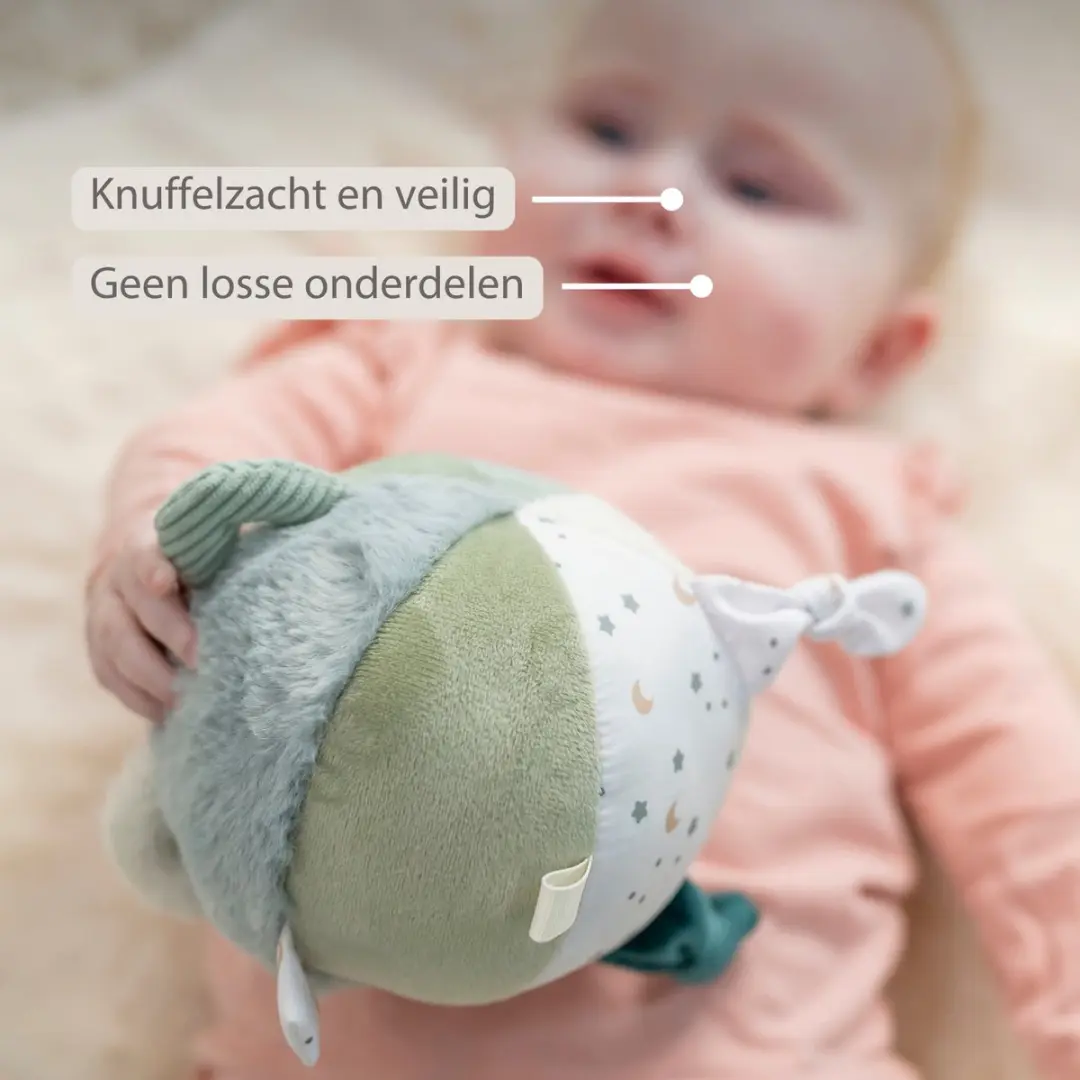 Nattou Lapidou Knuffel Activiteitenbal 15cm - Lindegroen