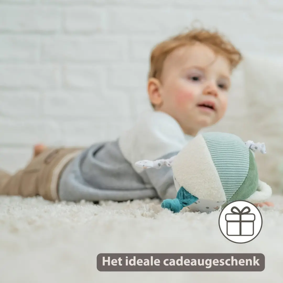 Nattou Lapidou Knuffel Activiteitenbal 15cm - Lindegroen - afbeelding 6 van 6