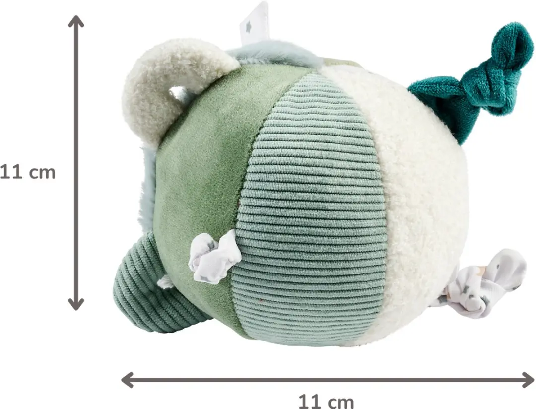 Nattou Lapidou Knuffel Activiteitenbal 15cm - Lindegroen