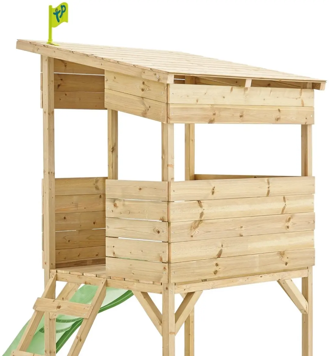 TP Toys Cimes Blokhut met FSC Houten Glijbaan