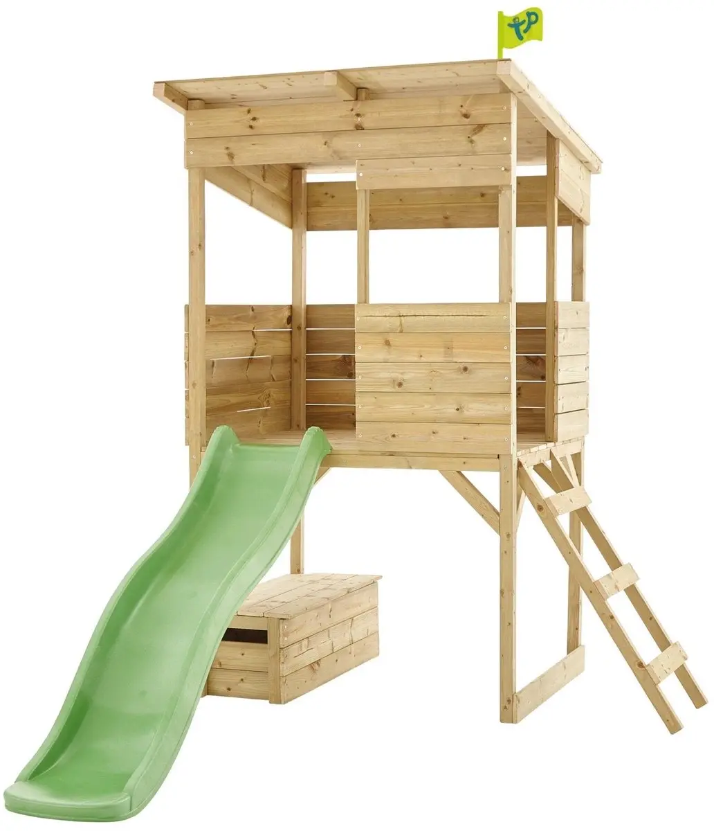 TP Toys Cimes Blokhut met FSC Houten Glijbaan