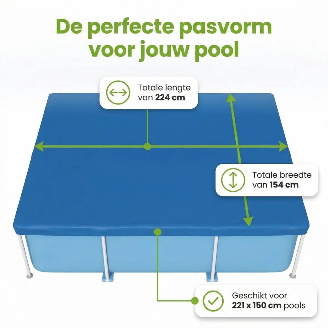 Bestway Steel Pro Zwembad 221x150cm - 1200L Blauw - 7-delig