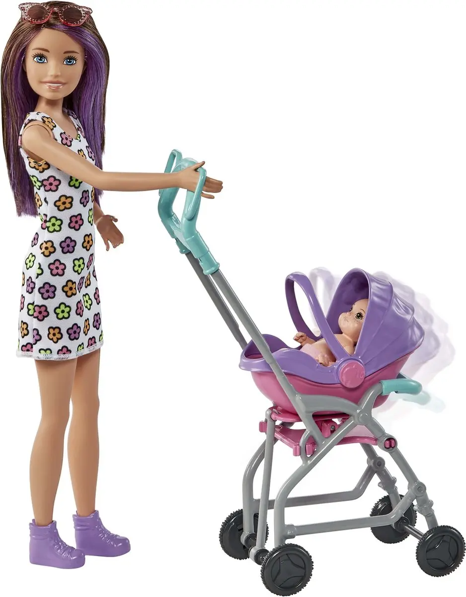 Barbie Skipper Babysitter Pop - Meerkleurig