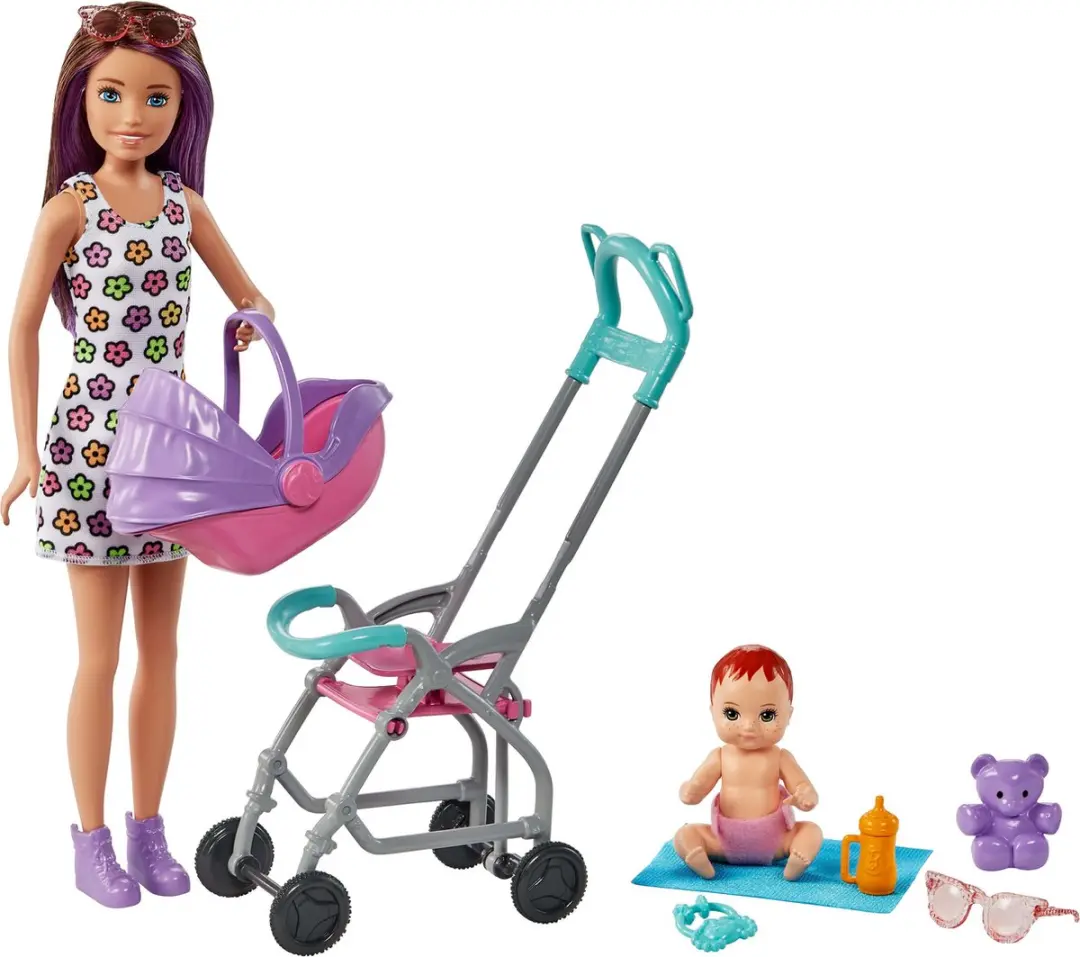 Barbie Skipper Babysitter Pop - Meerkleurig