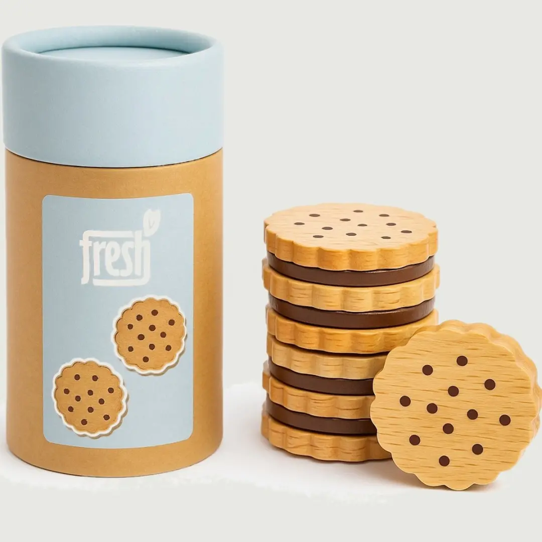 New Classic Toys Houten Speelgoedkoffiezetapparaat & Mixerset - Blauw/Beige