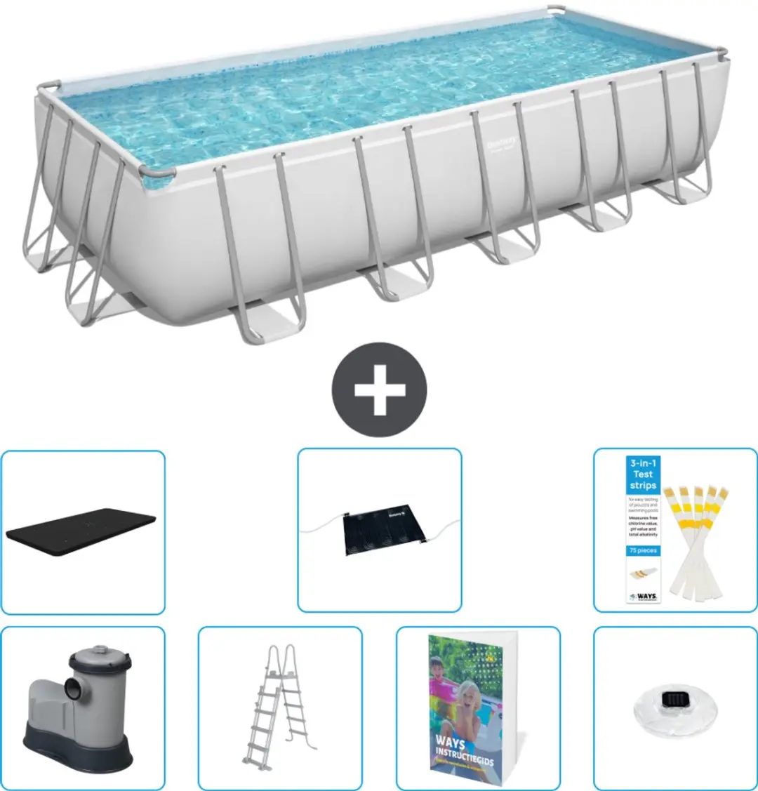 Bestway Power Steel Zwembad 640x274x132cm