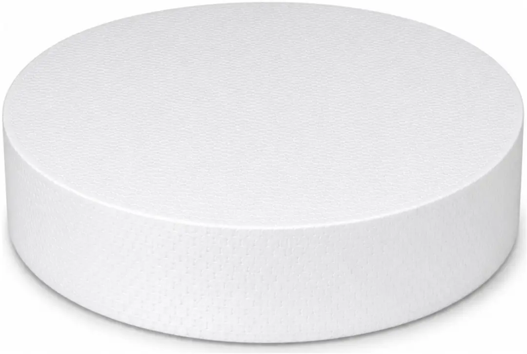 Bellatio Design Piepschuim Cirkel 4x - Ø27,5cm - Wit