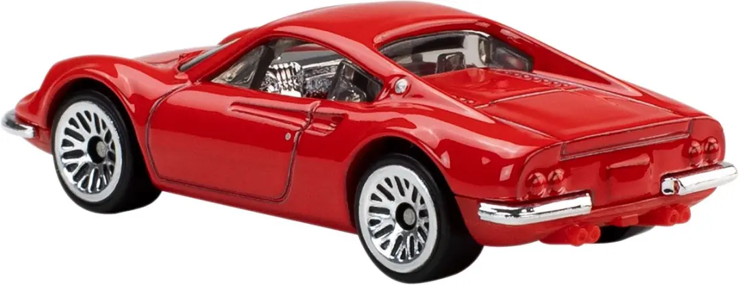 Hot Wheels Ferrari JLN12 Speelgoedauto Set - 5 Stuks Rood
