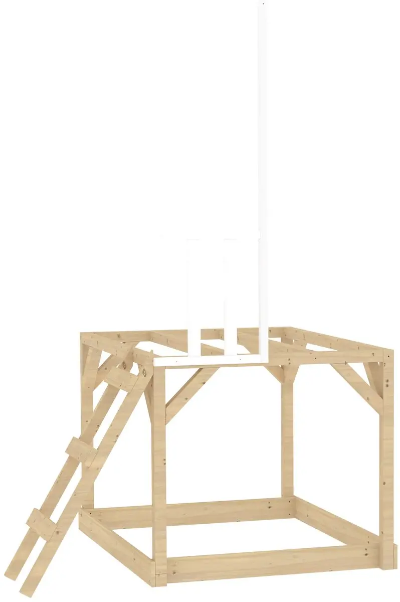 TP Toys Platform op palen met wit balkon