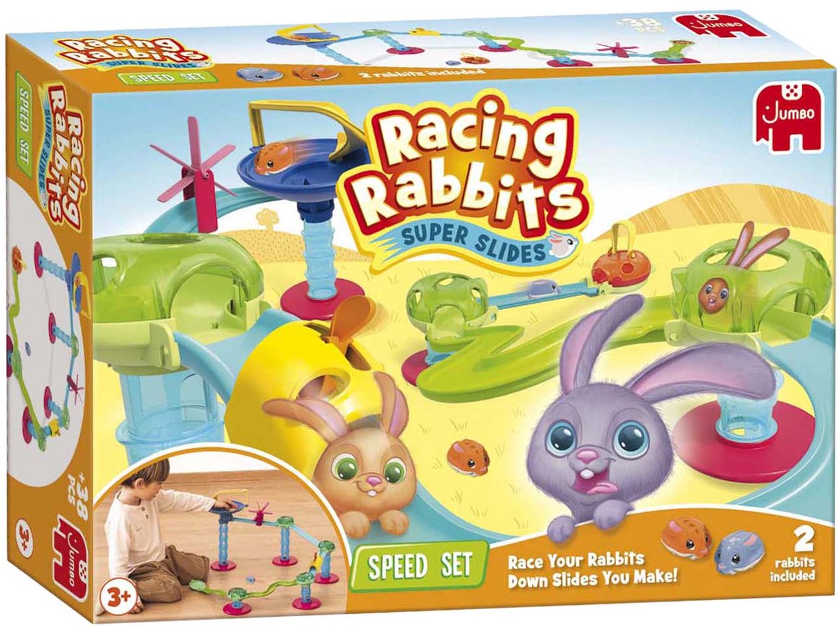 Jumbo - Racing Rabbits - Speed Set - Knikkerbaan vanaf 3 jaar