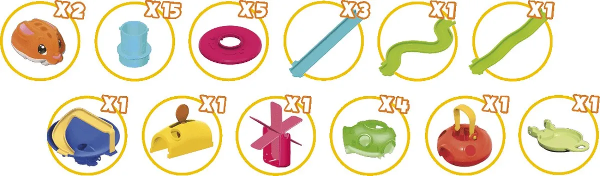 Jumbo Racing Rabbits Speed Set Knikkerbaan - 2 Stuks - Multicolor - afbeelding 6 van 6