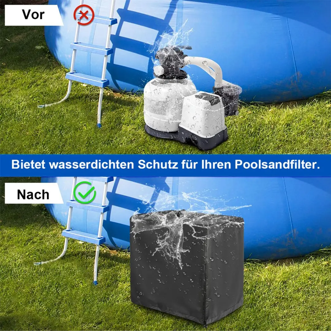 Intex Zwembadafdekking 84x61x86cm - Zwart