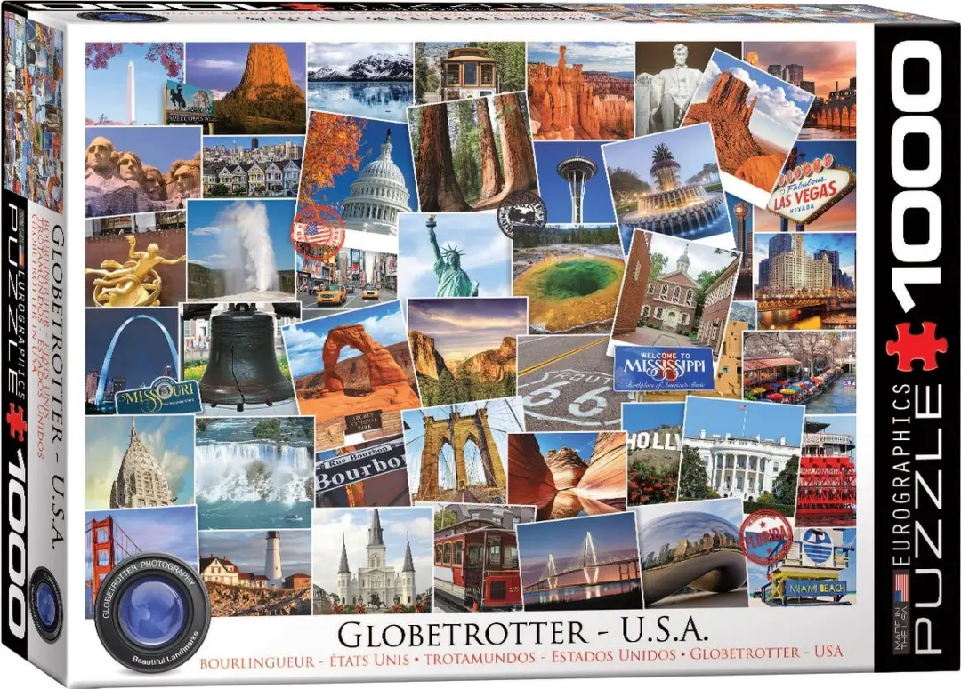 Eurographics Globetrotter USA Legpuzzel 1000 Stuks