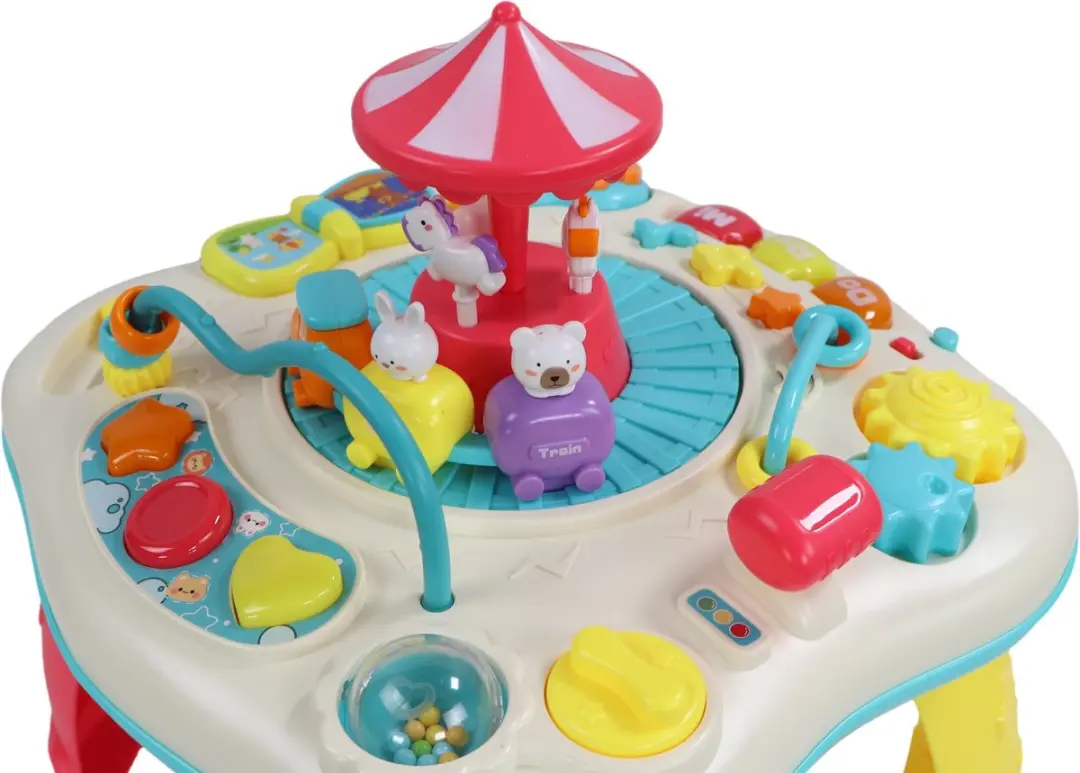 Eco Toys Circus Activiteiten Speeltafel - Rood/Geel