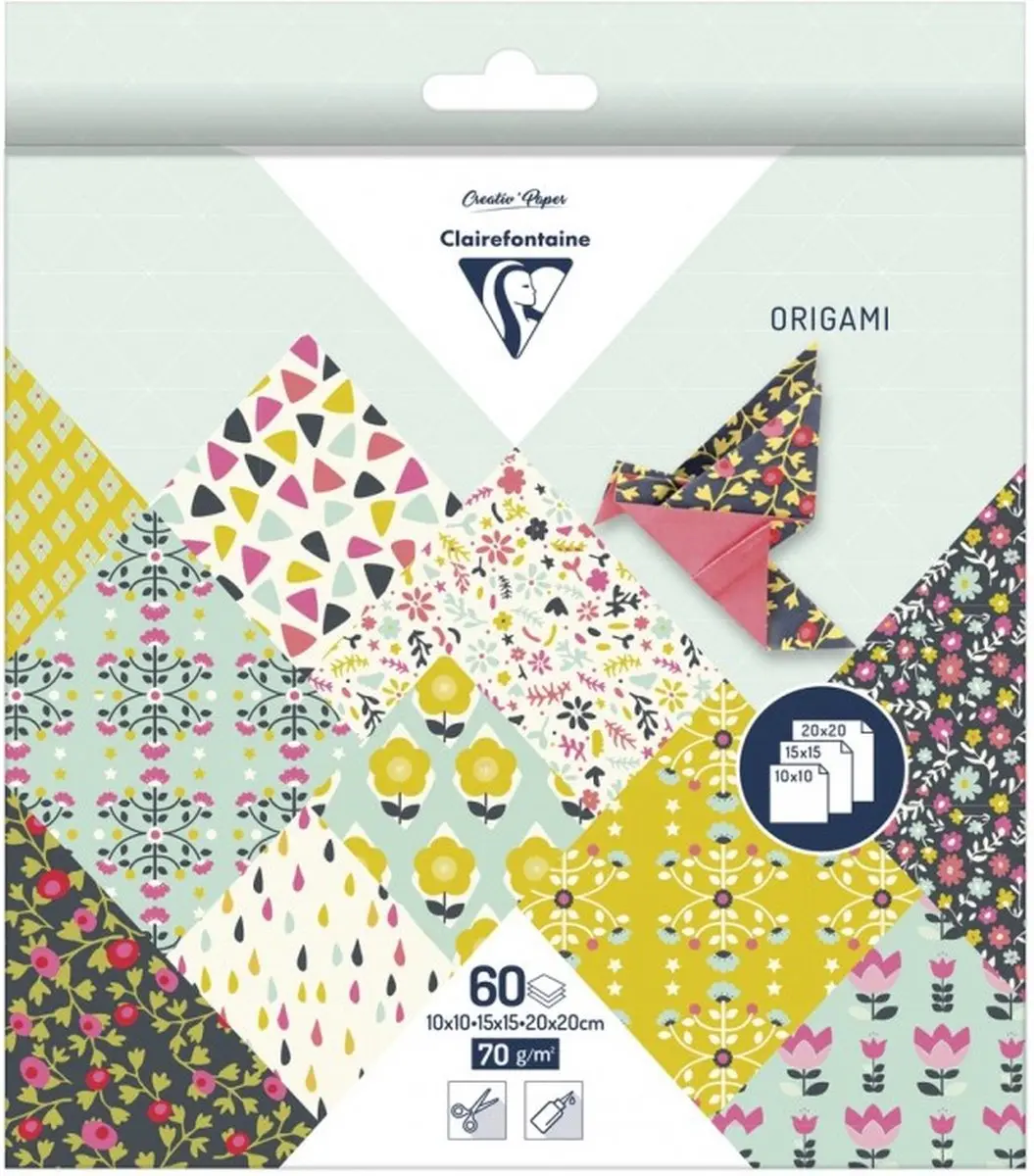 Clairefontaine Origamipapier 60 Stuks