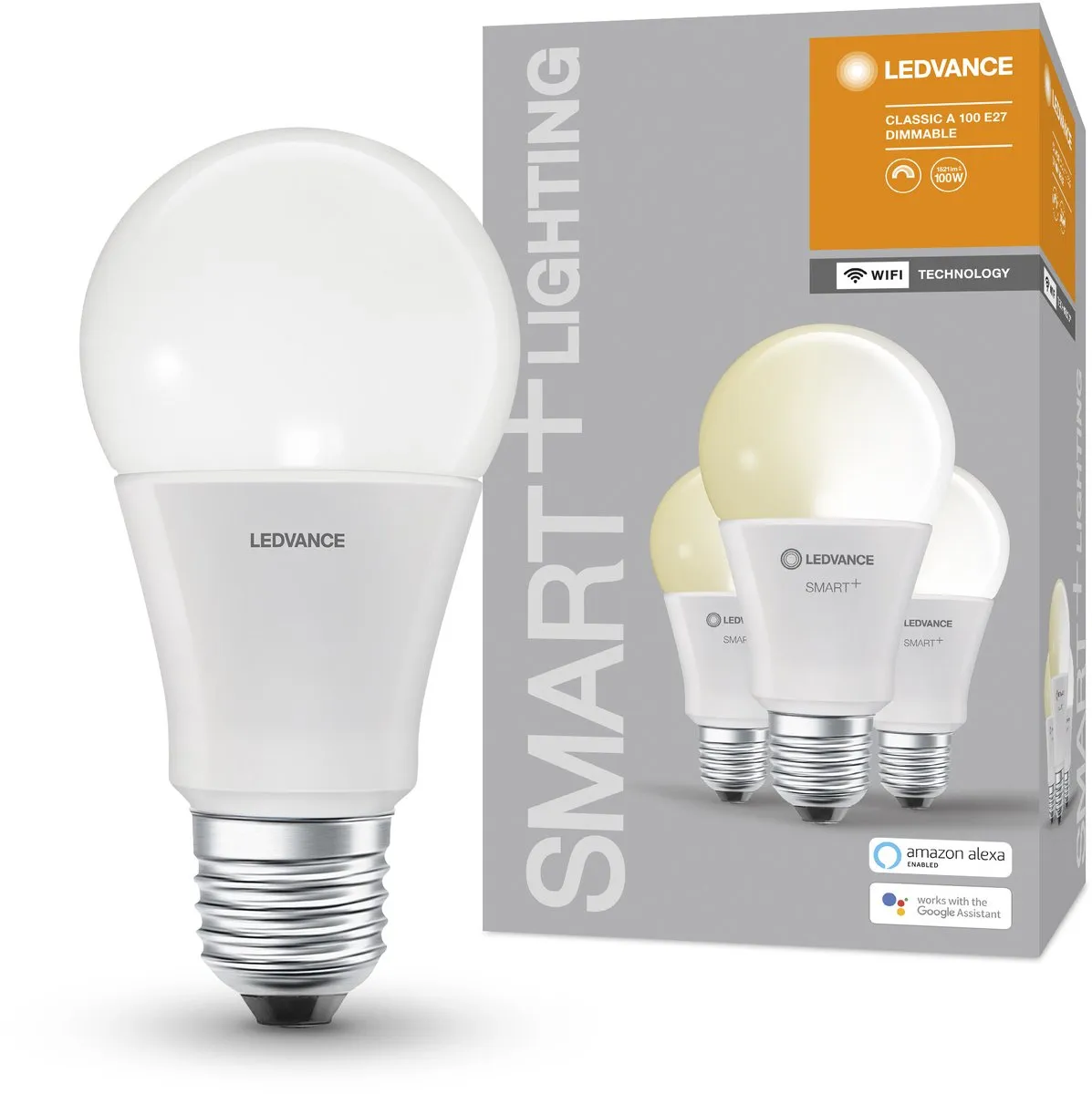 LEDVANCE SMART+ WiFi Classic Dimmable E27 14W - Warm wit 2700K