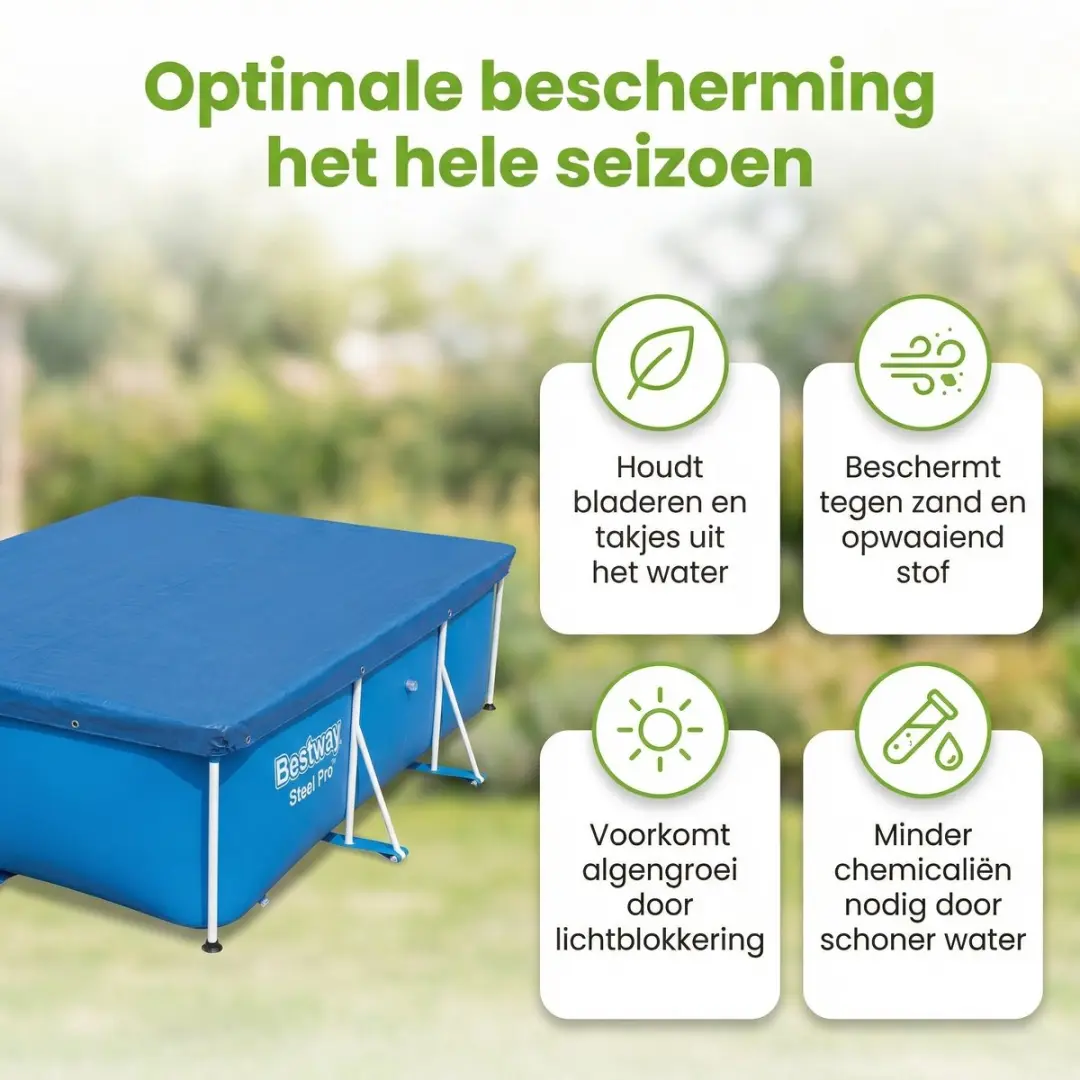 Bestway Steel Pro Zwembad 221x150cm Blauw - 1200L - 7-delig