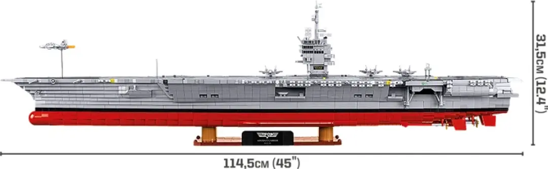 Cobi 5922 Aircraft Carrier CV-65 - 6130 Stuks - Blauw/Grijs