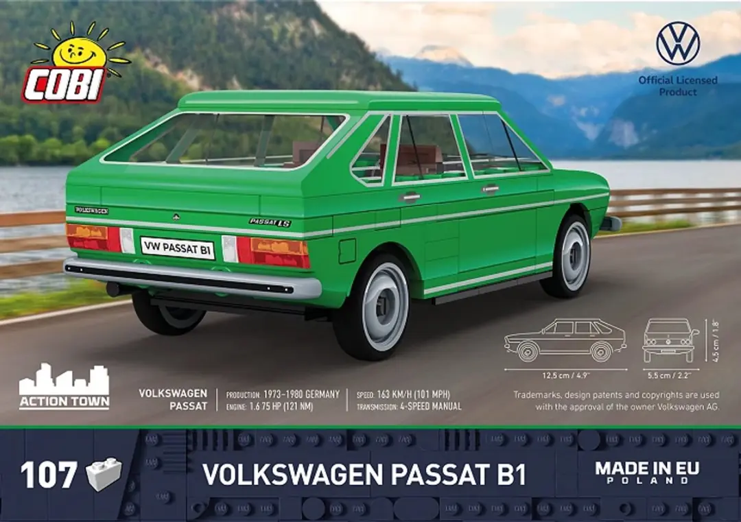 Cobi Volkswagen Passat B1 107 Stukken - Groen
