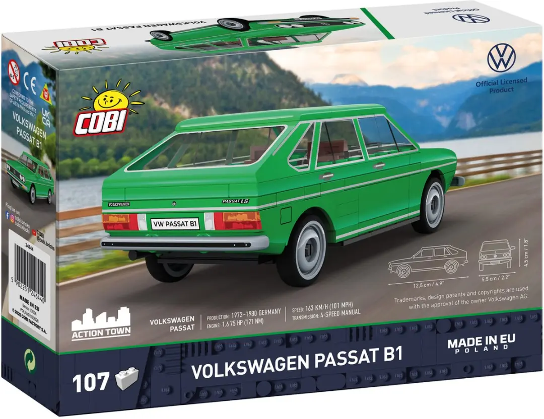 Cobi Volkswagen Passat B1 107 Stukken - Groen