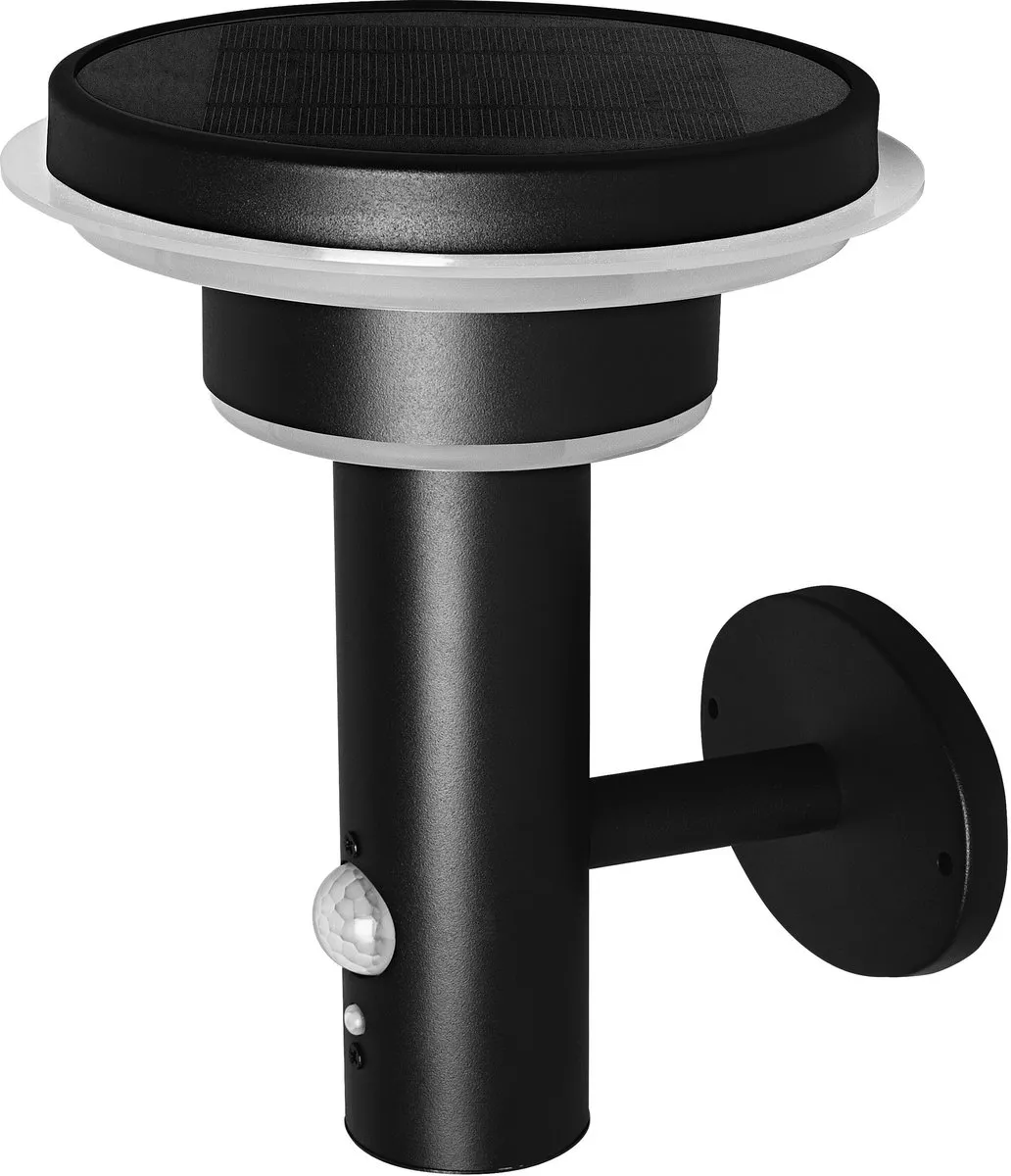 LEDVANCE Wand- en plafondarmatuur LED: voor muur, ENDURA STYLE SOLAR DOUBLE CIRCLE / 6 W, 3.2 V, Warm wit, 3- K, body materiaal: stainless steel, IP44