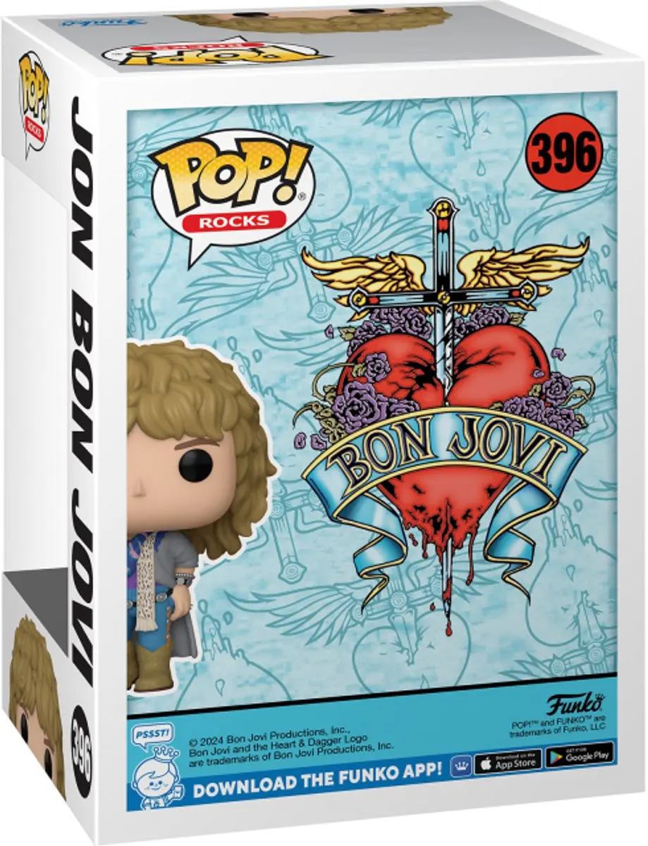Funko Pop #396 Jon Bon Jovi 1980's - Multi - afbeelding 2 van 4