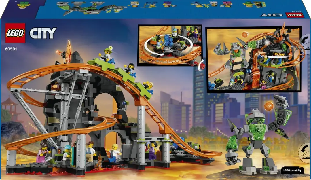 LEGO City Lava Land Achtbaanpark 60501 - 1165 Stukken