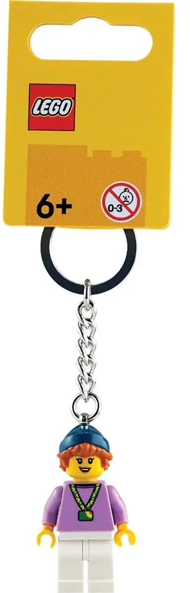 LEGO Meisje met Zonnebloem Sleutelhanger