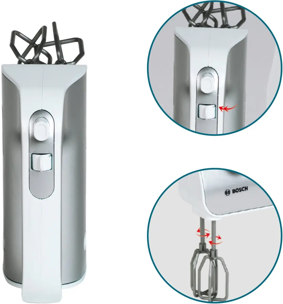 Klein Toys Bosch Mini Speelgoed Handmixer - Zilver