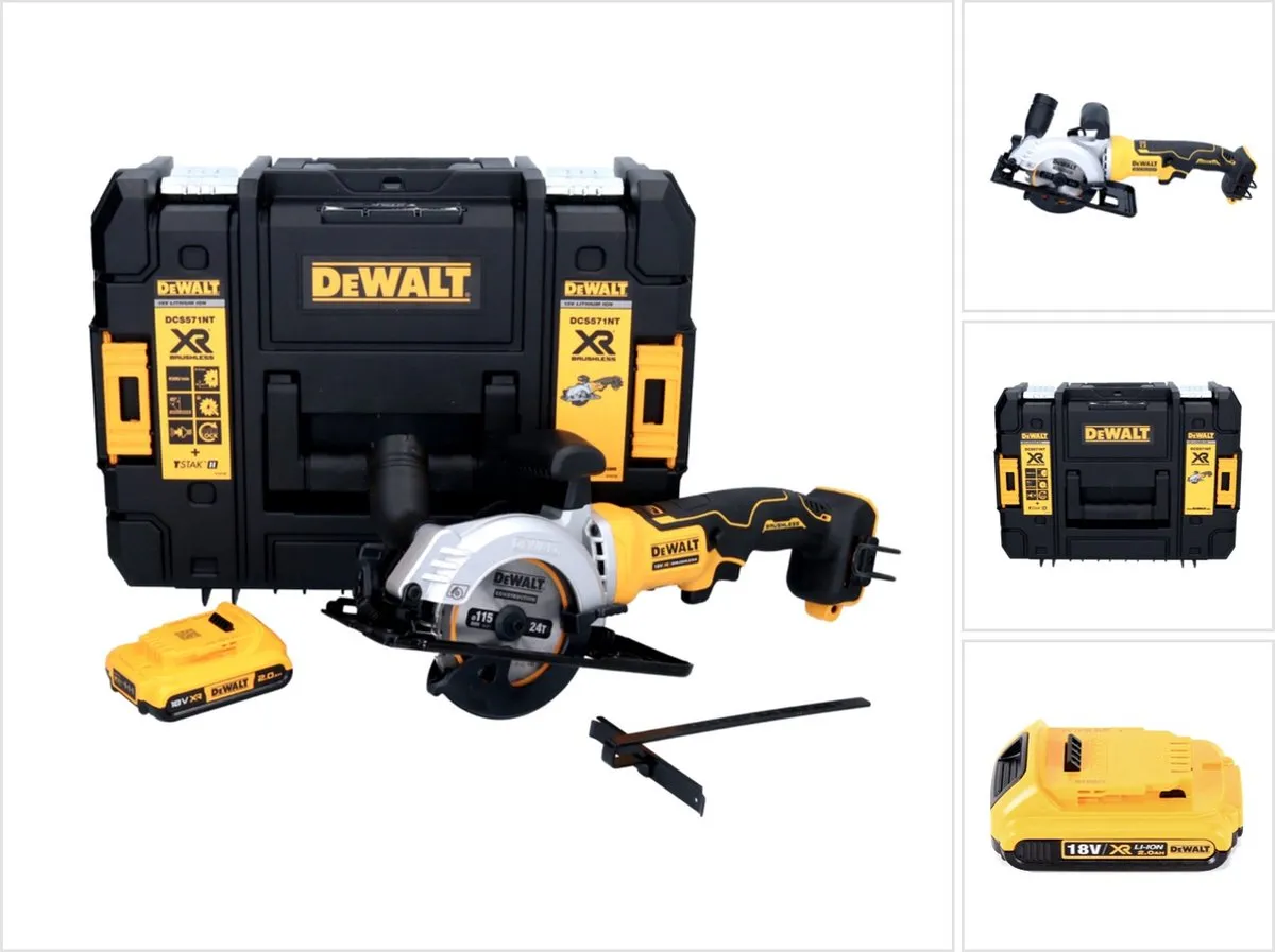 DeWalt DCS 571 Accucirkelzaag 18V 115mm
