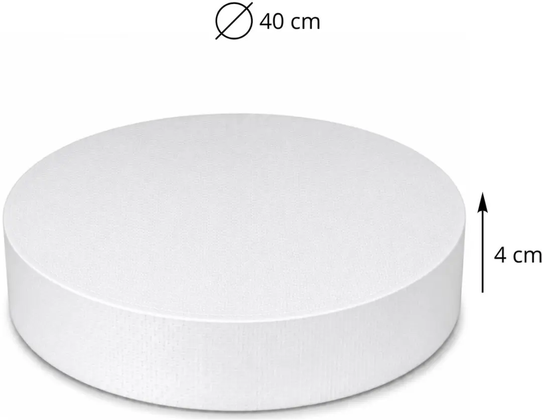 Bellatio Design Piepschuim Cirkel D40cm - 3 Stuks