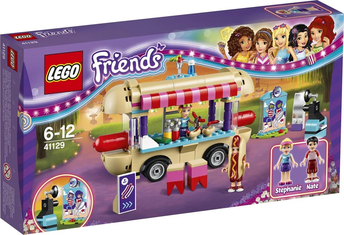 LEGO Friends Pretpark Hotdog-wagen 41129