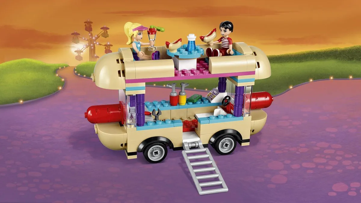 LEGO Friends Pretpark Hotdog-wagen 41129 - 243 Stukken - 2 Minifiguren - afbeelding 6 van 6