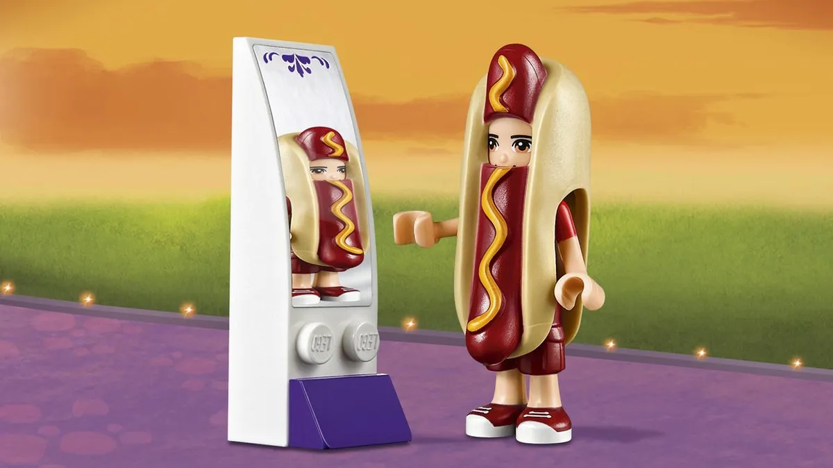 LEGO Friends Pretpark Hotdog-wagen 41129 - 243 Stukken - 2 Minifiguren