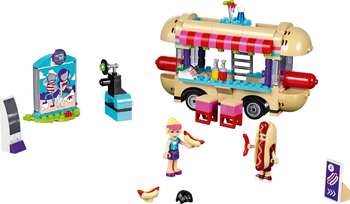 LEGO Friends Pretpark Hotdog-wagen 41129 - 243 Stukken - 2 Minifiguren