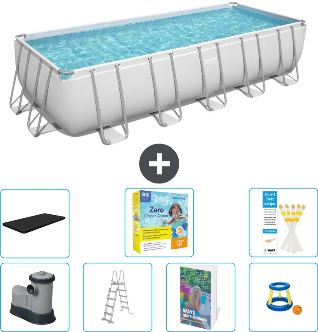Bestway Power Steel Zwembad 640x274cm