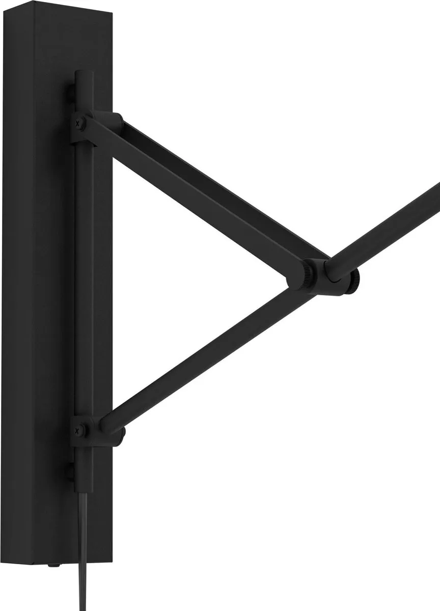 Eglo Forcadet Wandlamp E27 - 40,5 cm - Zwart/Grijs