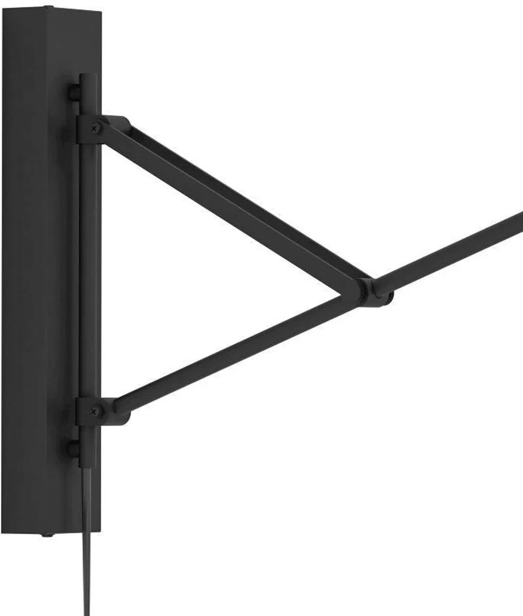 Eglo Forcadet Wandlamp E27 - 40,5 cm - Zwart/Grijs